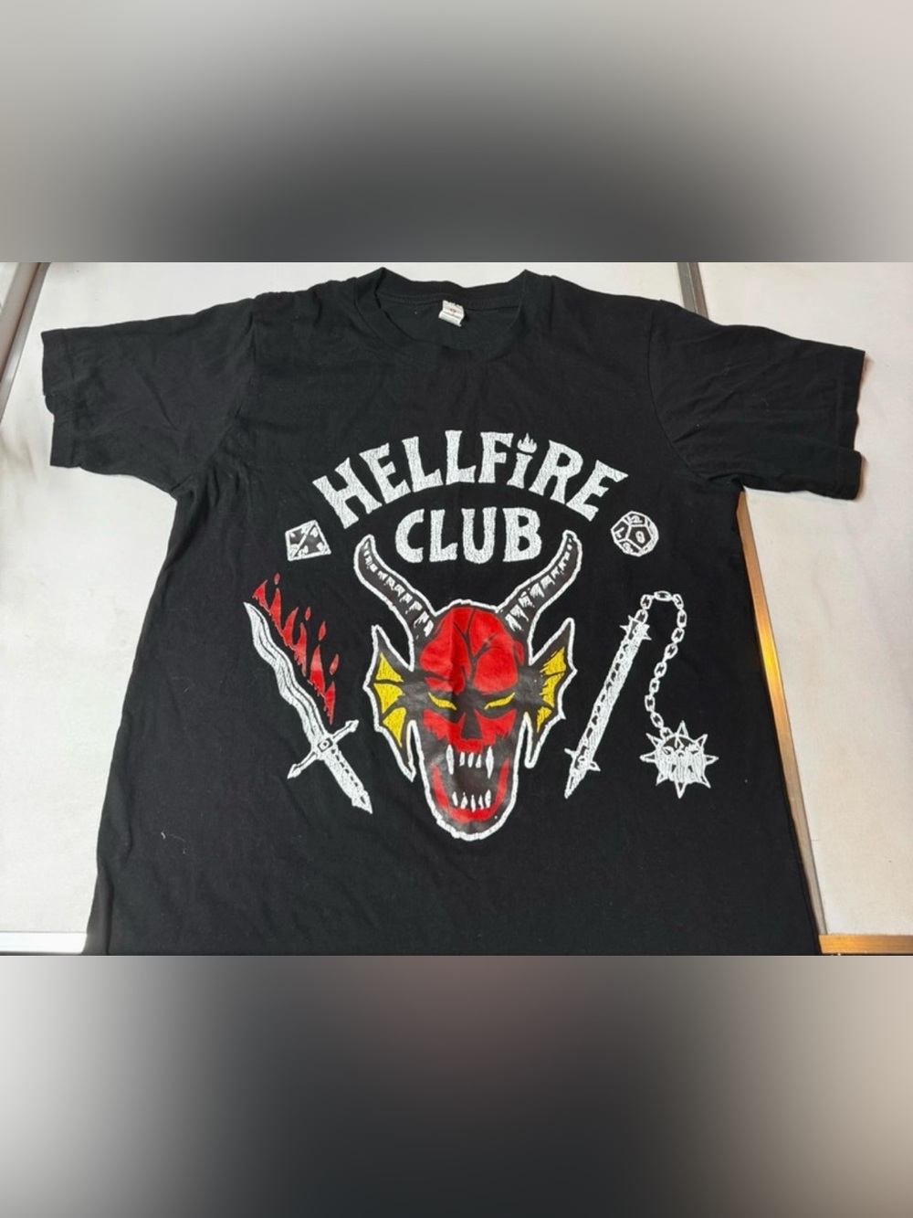 Hellfire Club Graphic Tee for men - Black & Red